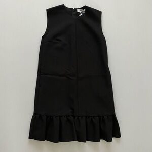 MSGM Sleeveless Ruffle Dress Black